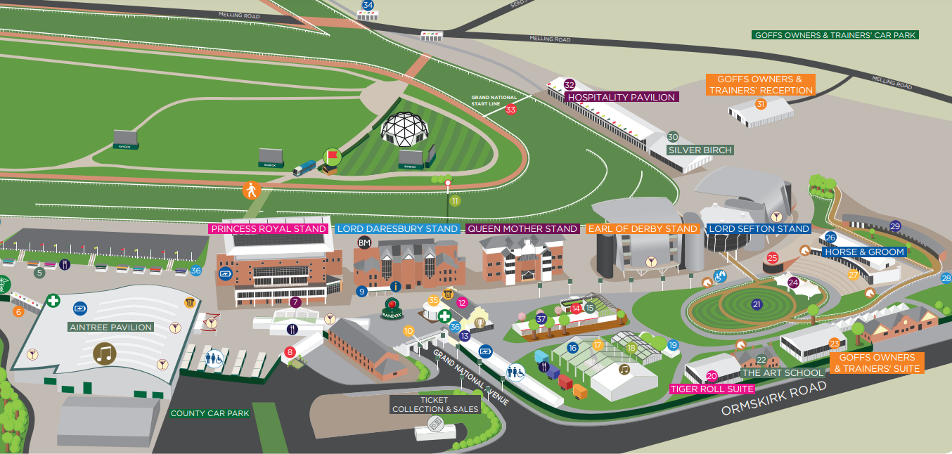 grand national hospitality map