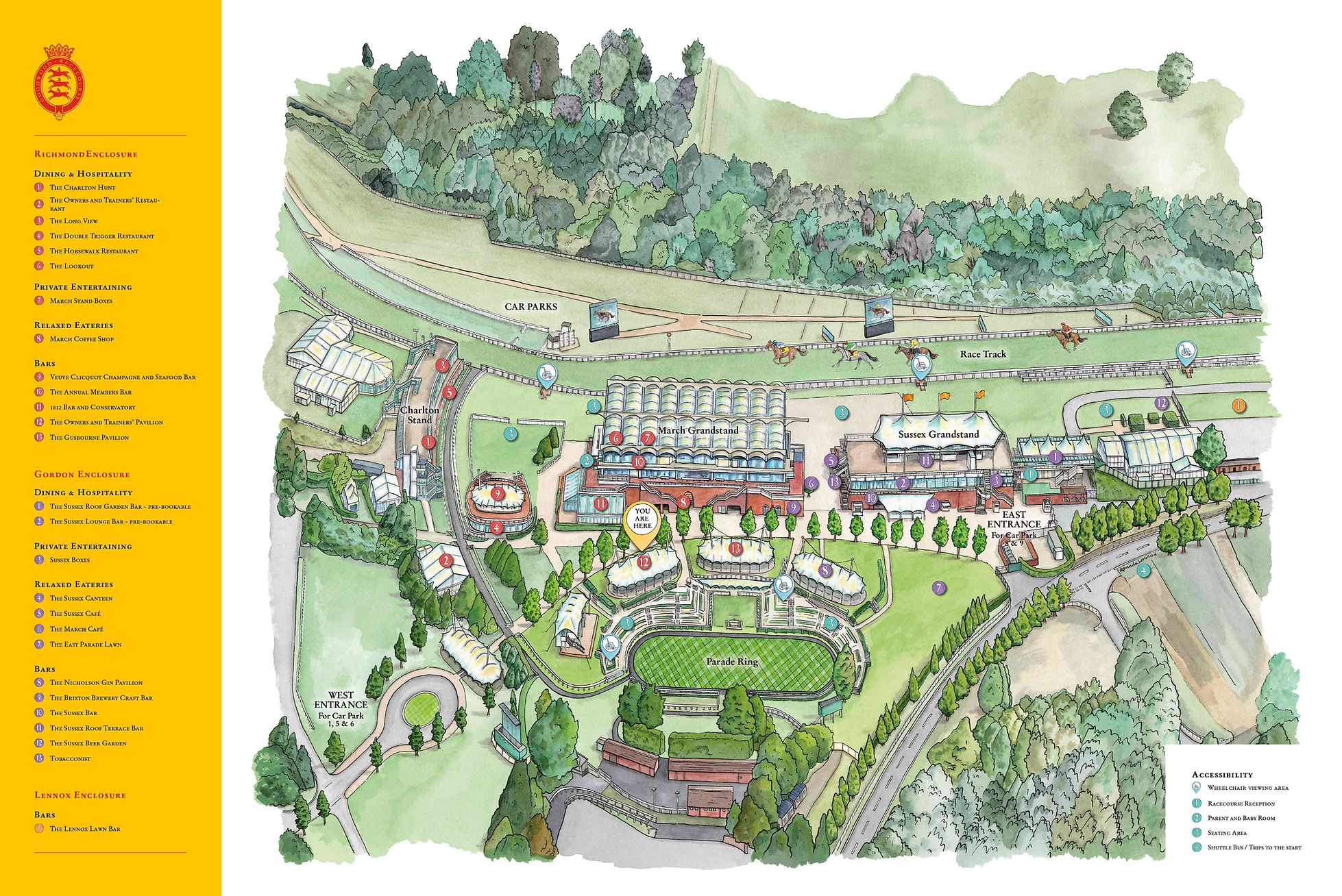 goodwood racecourse map vip