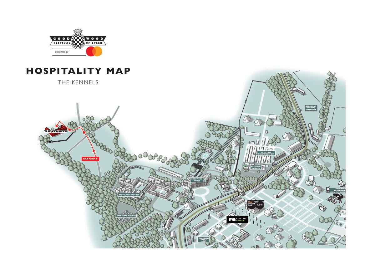 kennels hospitality map
