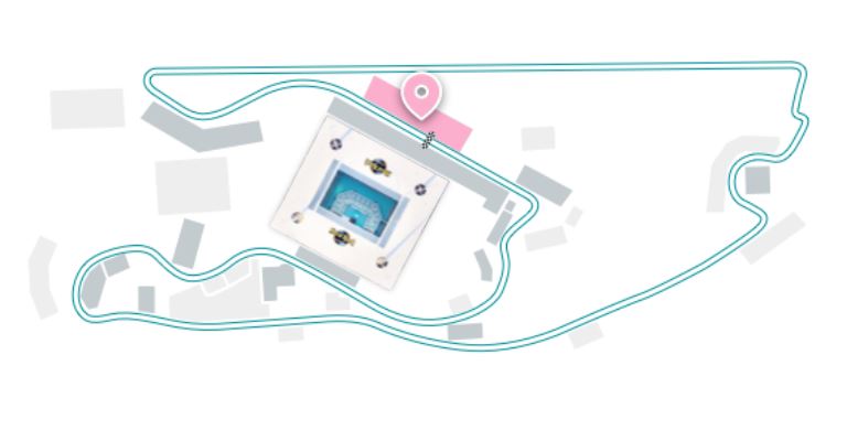 start finish suites miami f1