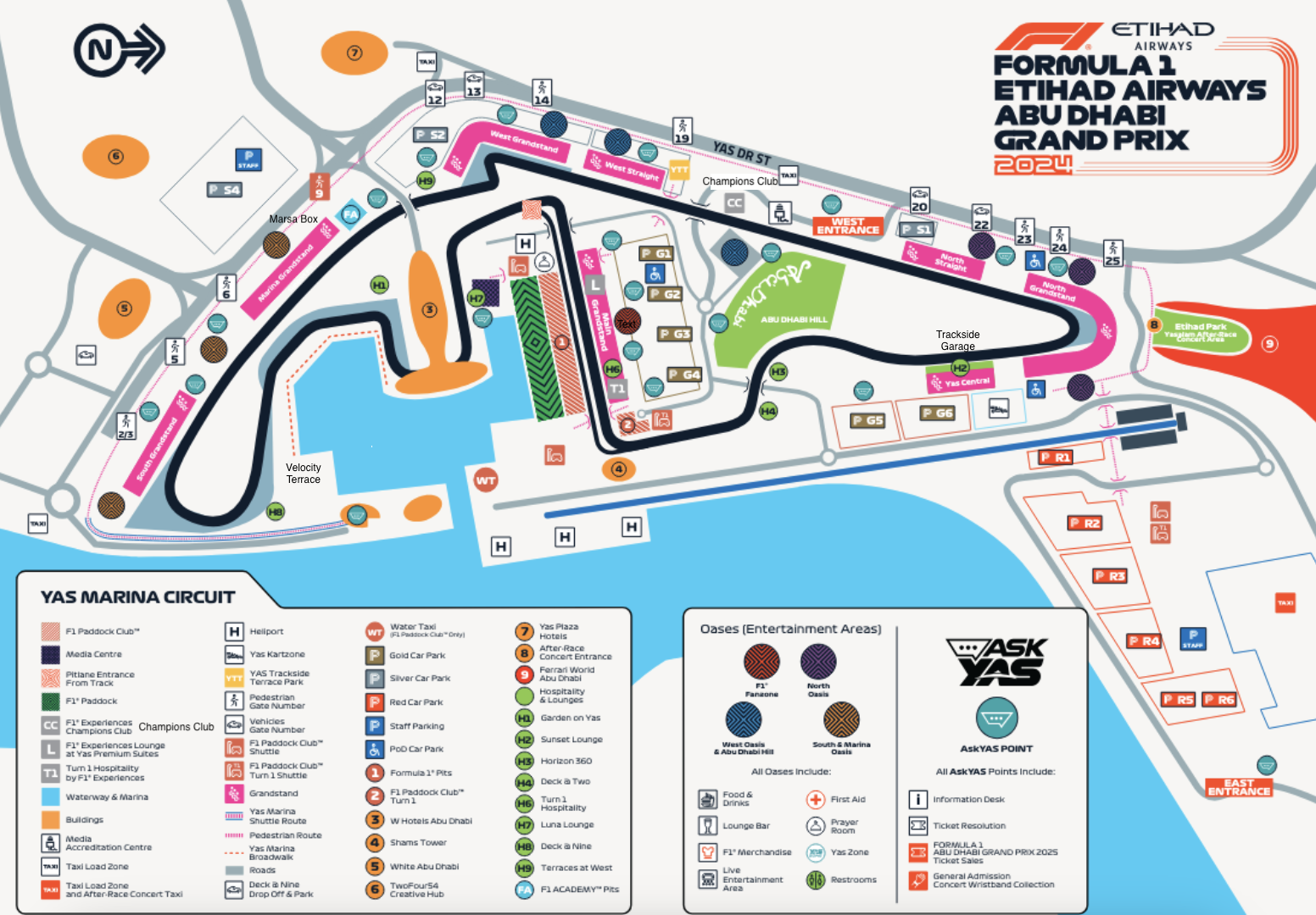abu dhabi grand prix hospitality map