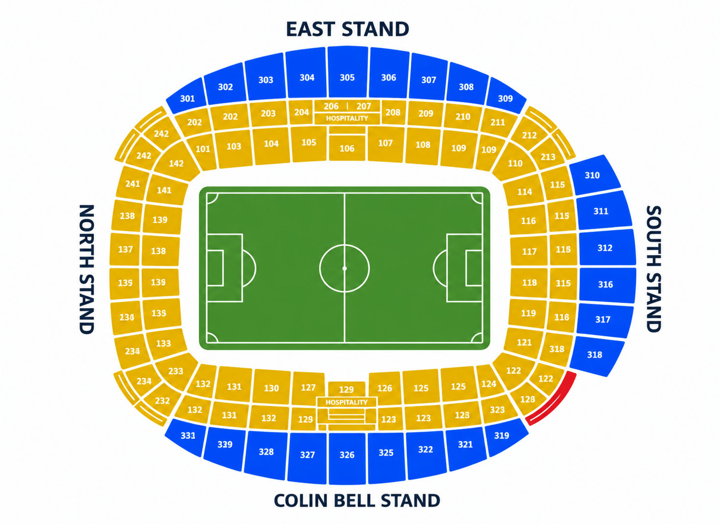 managers corner map